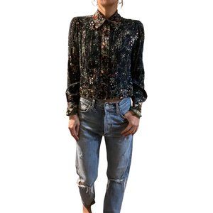 ZARA wildflower shirt